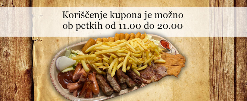 Bogata mesna plošča v okrepčevalnici Zelena dolina - Kuponko.si