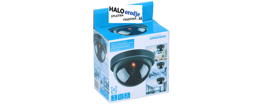 Črna lažna kamera z LED-dome in kupolo - Kuponko.si