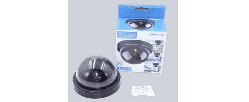 Črna lažna kamera z LED-dome in kupolo - Kuponko.si
