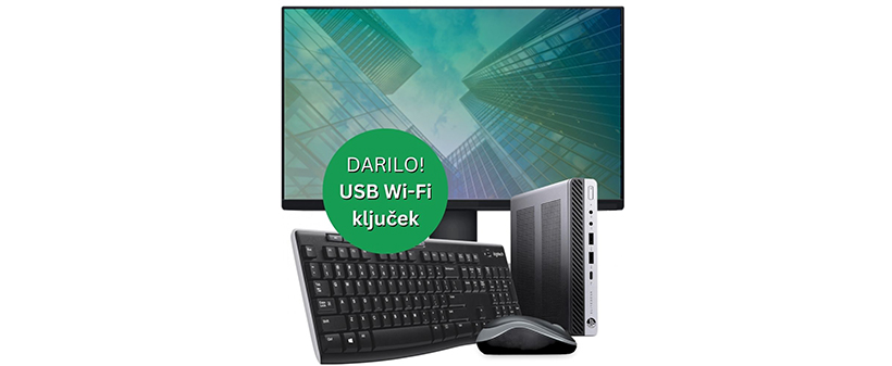 Računalniški komplet HP EliteDesk 800 G3 DM - Kuponko.si