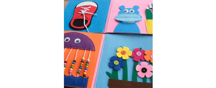 Montessori 3D senzorična knjiga  - Kuponko.si
