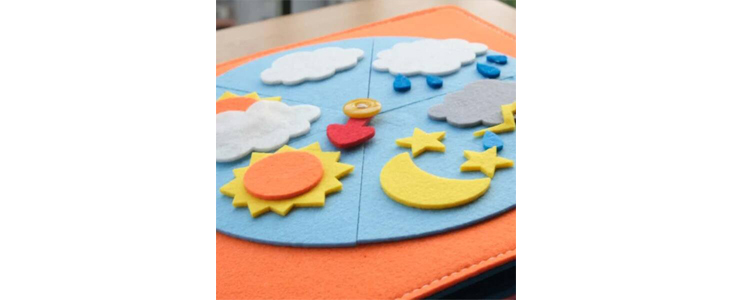 Montessori 3D senzorična knjiga  - Kuponko.si