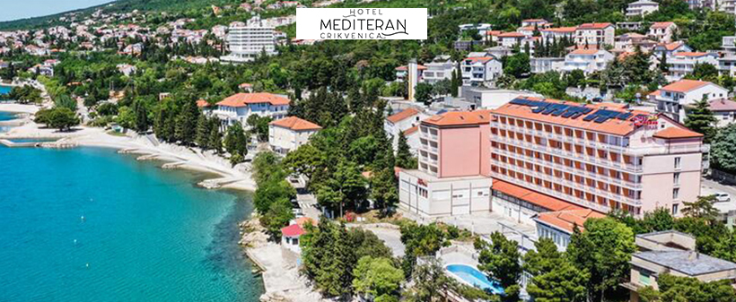 Hotel Mediteran 3*, Cirkvenica: oodih za 2, polpenzion - Kuponko.si