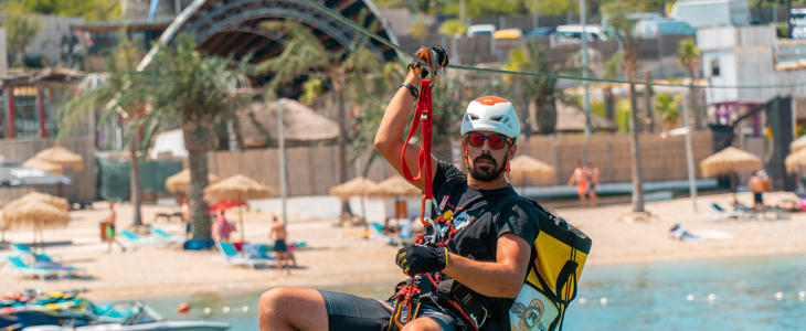 Noa Zipline: spust zipline, Pag, plaža Zrće - Kuponko.si