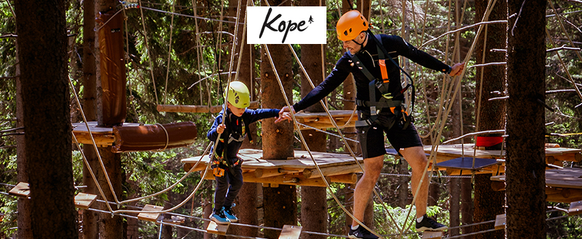 Holcerčkov adrenalinski park Kope: vstopnica z malico - Kuponko.si
