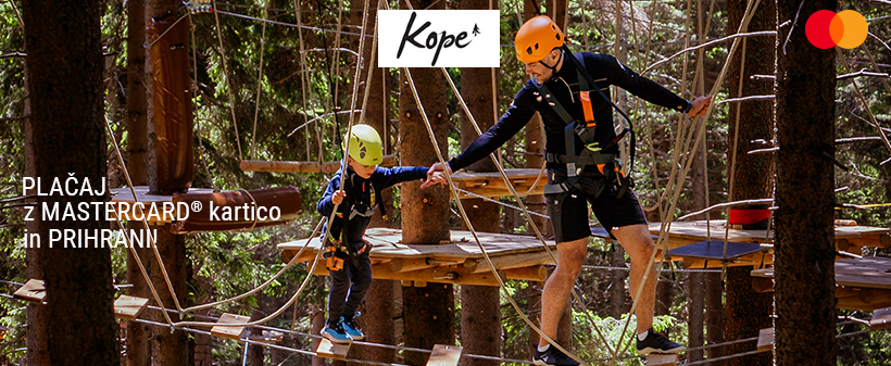 Holcerčkov adrenalinski park Kope: vstopnica z malico - Kuponko.si