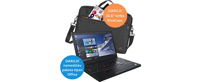 Obnovljen prenosni računalnik Lenovo ThinkPad T560 - Kuponko.si