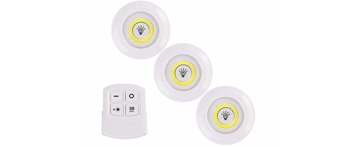 3x brezžična svetilka LED COB, daljinsko upravljanje - Kuponko.si