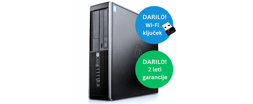 Obnovljen namizni računalnik HP Compaq 8300 Elite SFF - Kuponko.si