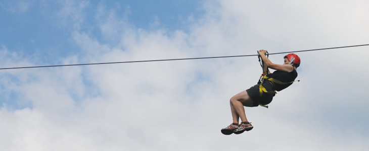 Zipline spust po 250 m dolgi jeklenici - Kuponko.si