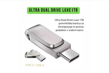 Pomnilniška kartica Mini Ultra Dual Drive Luxe 1 TB
