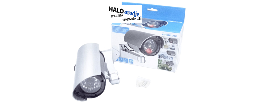 Srebrna lažna kamera z LED-bullet - Kuponko.si