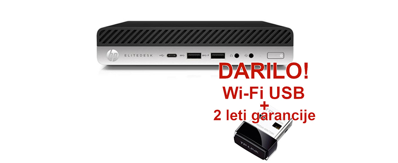 Obnovljen namizni računalnik HP EliteDesk 800 G3 DM i7 - Kuponko.si