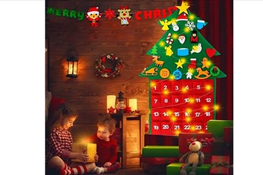 AdventTree, božično drevo iz filca s koledarjem!