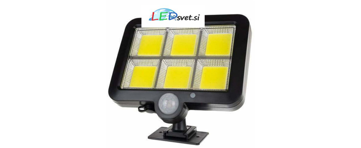 LED 120 COB solarna svetilka s senzorjem gibanja - Kuponko.si