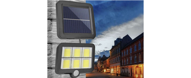 LED 120 COB solarna svetilka s senzorjem gibanja - Kuponko.si