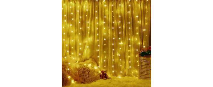 ColorfulCurtain, svetlobna zavesa s LED lučkami - Kuponko.si