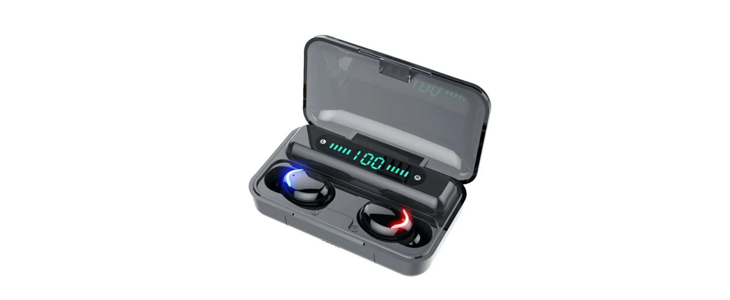 Mini bluetooth slušalke s polnilno postajo F9 - Kuponko.si
