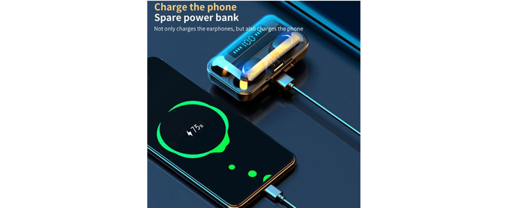 Mini bluetooth slušalke s polnilno postajo F9 - Kuponko.si