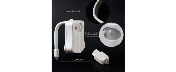 Nočna Led lučka za wc, 1+1 gratis - Kuponko.si