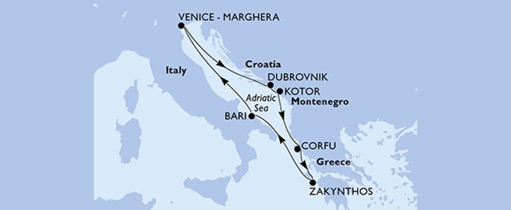 Križarjenje z MSC Armonia Apulija-Grčija-Črna Gora - Kuponko.si