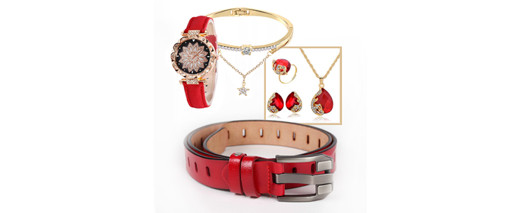 Drzni in glamurozni modni dodatki Red Fashion Pack - Kuponko.si