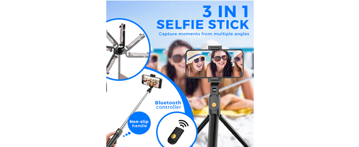 Selfie palica s stojalom Tripodly - Kuponko.si