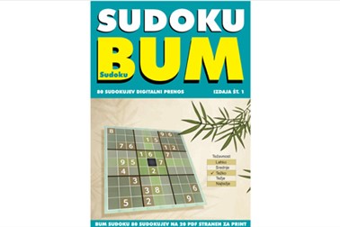 BUM SUDOKU 1. izdaja, komplet 80 sudokujev