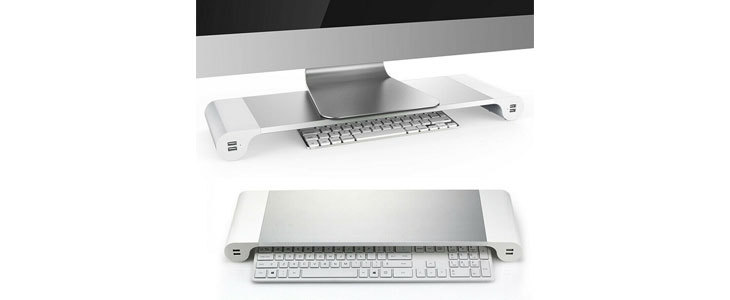 Kawkaw SpaceBar monitor stand with 4 USB-Slots - Kuponko.si