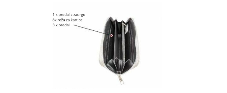 Velika ženska denarnica iz kolekcije Marina Style - Kuponko.si