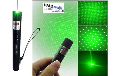 Močan akumulatorski zeleni laserski kazalnik 4800mAh