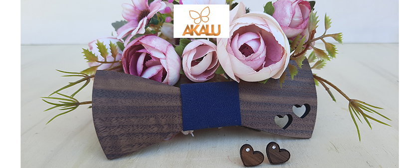 Akalu: unikatni ročno izdelan metuljček in uhani - Kuponko.si