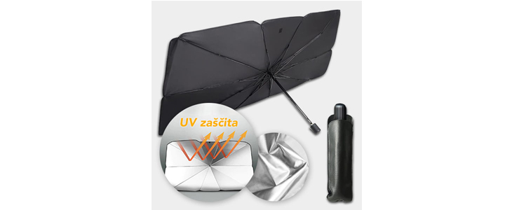 Senčnik za vetrobransko steklo CarBrella  - Kuponko.si