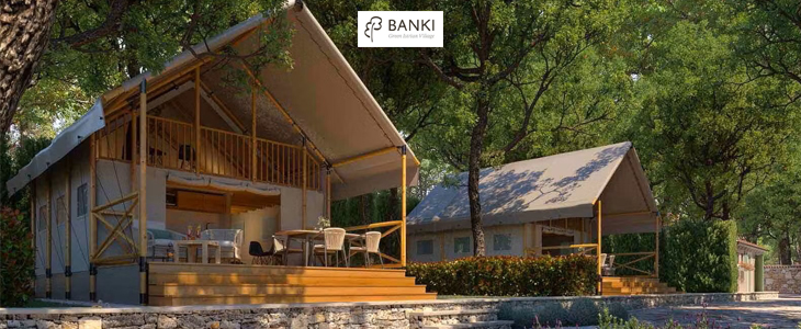 Banki Green Istrian Village; nočitev v Glamping šotorih - Kuponko.si