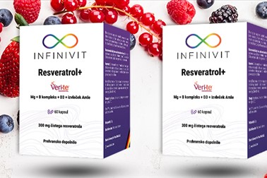 2x Infinivit Resveratrol+ prehransko dopolnilo