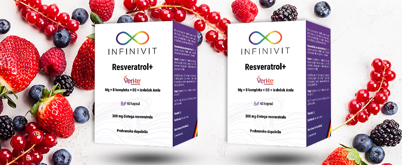 2x Infinivit Resveratrol+ prehransko dopolnilo - Kuponko.si