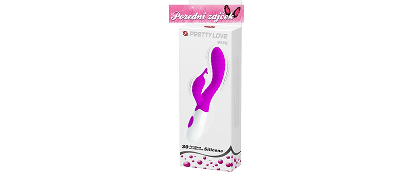 Rabbit vibrator Pretty Love - dvojni vibrator - Kuponko.si