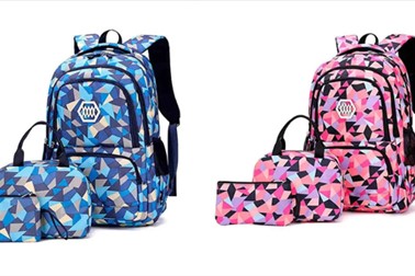 School bag šolski nahrbtnik z 2 dodatnima torbicama