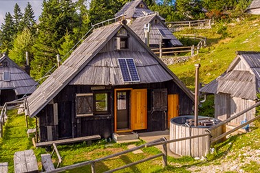 Velika planina resort, najem planinske koče