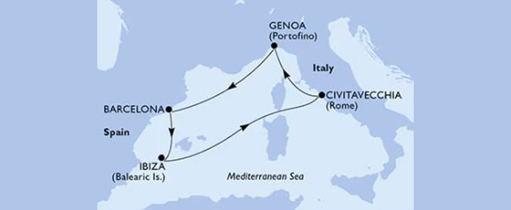 Križarjenje MSC Orchestra Italija-Španija - Kuponko.si