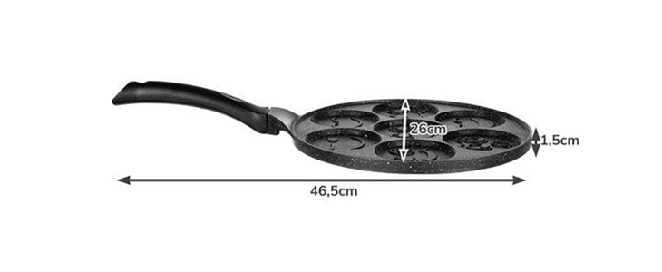 PancakePan, ponev za peko palačink v obliki smeškov - Kuponko.si