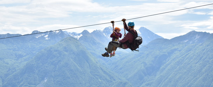 Adrenalinski park Bovec: 3-urni zipline spust - Kuponko.si