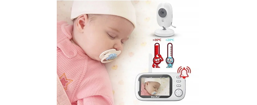 Baby monitor z video kamero in 3,2” LCD zaslonom - Kuponko.si