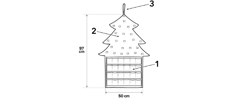 AdventTree, božično drevo iz filca s koledarjem! - Kuponko.si