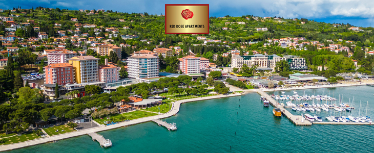 Red Rose APP, Portorož:najem apartmaja za  2 osebi - Kuponko.si