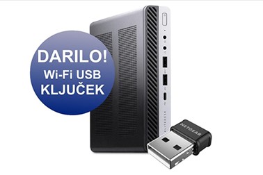 Računalnik HP EliteDesk 800 G3 DM i5, WiFi ključek