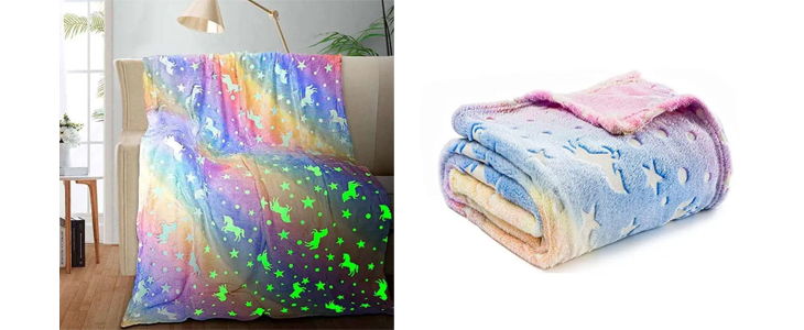 LuminousBlanket, otroška odeja, ki se sveti v temi - Kuponko.si