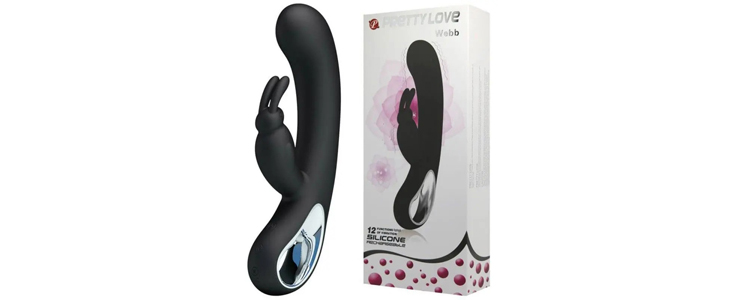 Vibrator Rabbit Pretty Love Webb Black - Kuponko.si