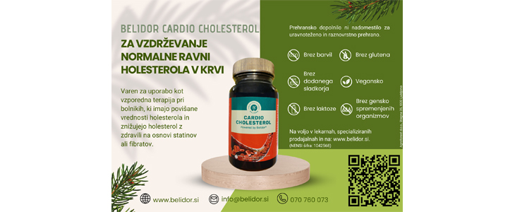 Belidor® Cardio Cholesterol, prehransko dopolnilo - Kuponko.si