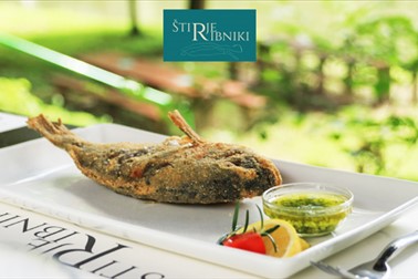 Gostilna Štirje ribniki, ocvrta postrv